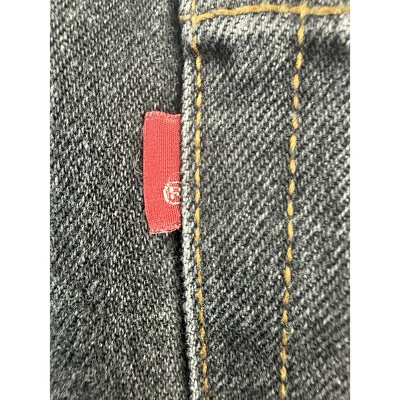 Levi’s 501 XX Mens Jeans Gray Black Wash Straight Leg Button Fly Red Tab W40 L32 - Picture 7 of 16